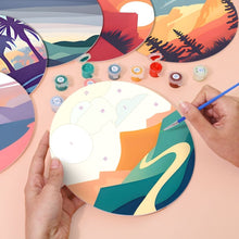 Laden Sie das Bild in den Galerie-Viewer, Malen nach Zahlen 20 cm Tischsets (6 Stück) - Naturaussicht