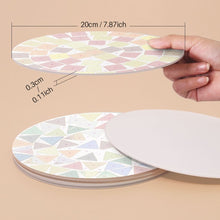 Laden Sie das Bild in den Galerie-Viewer, Malen nach Zahlen 20 cm Tischsets (6 Stück) - Moderne Geometrie