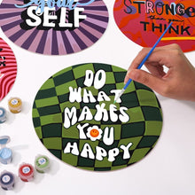 Laden Sie das Bild in den Galerie-Viewer, Malen nach Zahlen 20 cm Tischsets (6 Stück) - Motivierendes Zitat