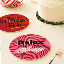 Laden Sie das Bild in den Galerie-Viewer, Malen nach Zahlen 20 cm Tischsets (6 Stück) - Motivierendes Zitat