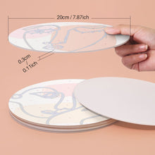 Laden Sie das Bild in den Galerie-Viewer, Malen nach Zahlen 20 cm Tischsets (6 Stück) - Modernes Abstraktes Gesicht