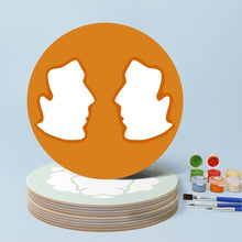 Laden Sie das Bild in den Galerie-Viewer, Malen nach Zahlen 20 cm Tischsets (12 Stück) - Tierkreiszeichen Serie 1