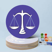 Laden Sie das Bild in den Galerie-Viewer, Malen nach Zahlen 20 cm Tischsets (12 Stück) - Tierkreiszeichen Serie 2