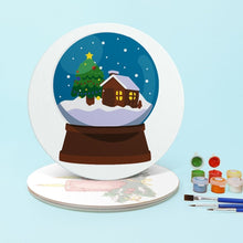 Laden Sie das Bild in den Galerie-Viewer, Malen nach Zahlen 20 cm Tischsets (4 Stück) - Klassische Weihnachtsfreude