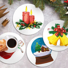 Laden Sie das Bild in den Galerie-Viewer, Malen nach Zahlen 20 cm Tischsets (4 Stück) - Klassische Weihnachtsfreude