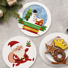 Laden Sie das Bild in den Galerie-Viewer, Malen nach Zahlen 20 cm Tischsets (4 Stück) - Weihnachtsmann und Schneelächeln