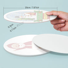 Laden Sie das Bild in den Galerie-Viewer, Malen nach Zahlen 20 cm Tischsets (4 Stück) - Weihnachtsmann und Schneelächeln