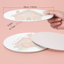 Laden Sie das Bild in den Galerie-Viewer, Malen nach Zahlen 20 cm Tischsets (4 Stück) - Lebkuchendorf Magie
