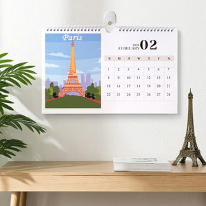 Malen nach Zahlen Kalender 2026 – Berühmte Monumente