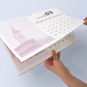 Malen nach Zahlen Kalender 2026 – Berühmte Monumente