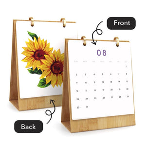 Malen nach Zahlen Kalender 2026 – Saisonale Blumen