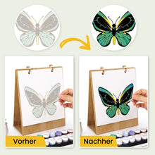 Laden Sie das Bild in den Galerie-Viewer, Malen nach Zahlen Kalender 2026 – Bunte Schmetterlinge