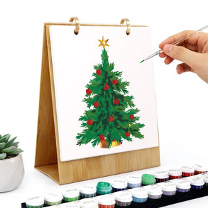 Malen nach Zahlen Kalender 2026 – Klassische Weihnachtsikonen