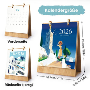 Malen nach Zahlen Kalender 2026 – Weltreise