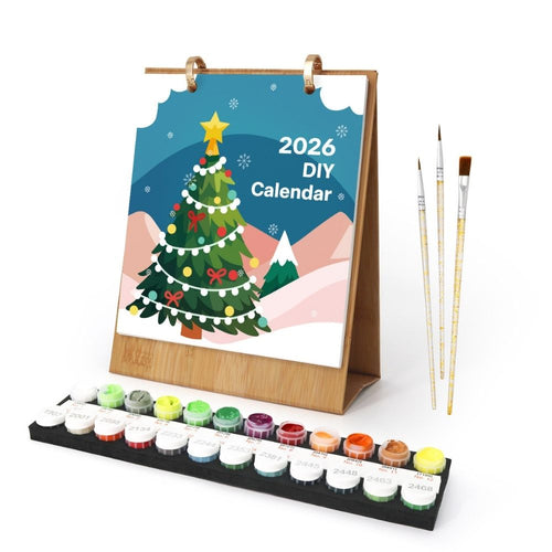 Malen nach Zahlen Kalender 2026 – Weihnachts-Highlights Figured'Art