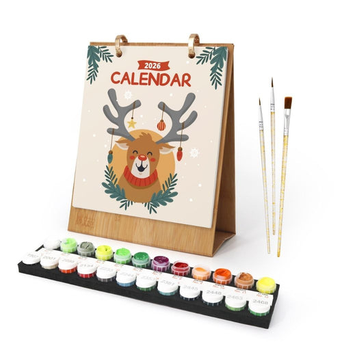 Malen nach Zahlen Kalender 2026 – Weihnachtsikonen Figured'Art