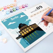 Laden Sie das Bild in den Galerie-Viewer, Malen nach Zahlen Kalender 2027 - Berühmte Wahrzeichen