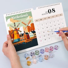 Laden Sie das Bild in den Galerie-Viewer, Malen nach Zahlen Kalender 2027 - Berühmte Wahrzeichen