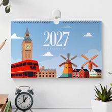 Laden Sie das Bild in den Galerie-Viewer, Malen nach Zahlen Kalender 2027 - Berühmte Wahrzeichen