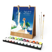 Laden Sie das Bild in den Galerie-Viewer, Malen nach Zahlen Kalender 2027 - Reisen um die Welt Figured'Art