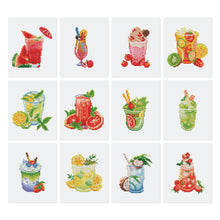 Laden Sie das Bild in den Galerie-Viewer, Mini Serie Diamond Painting - Mocktails