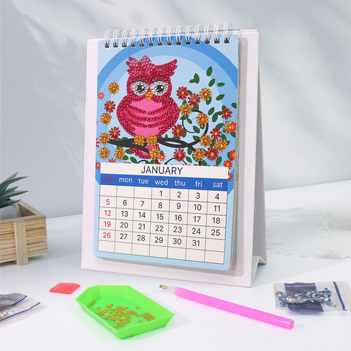 DIY Art Diamond Painting Tischkalender 2025