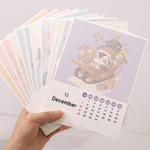2025 Malen nach Zahlen Kalender - Niedliche Tiere