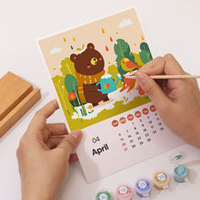 Laden Sie das Bild in den Galerie-Viewer, 2025 Malen nach Zahlen Kalender - Niedliche Tiere