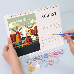 2025 Malen nach Zahlen Kalender - Weltkulturerbestätten