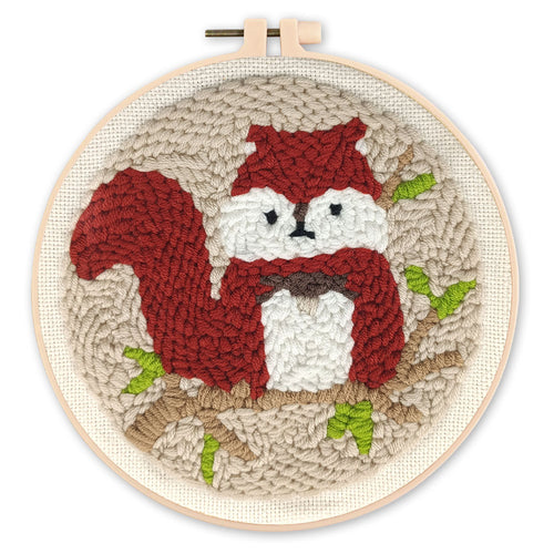 Punch Needle set Süßes Eichhörnchen