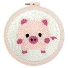 Laden Sie das Bild in den Galerie-Viewer, Punch Needle set Rosa Schwein