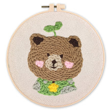 Laden Sie das Bild in den Galerie-Viewer, Punch Needle set Brauner Bär 2