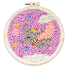 Laden Sie das Bild in den Galerie-Viewer, Punch Needle set Fliegender Elefant