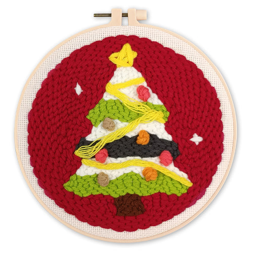Punch Needle set Weihnachtsbaum 3
