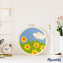 Laden Sie das Bild in den Galerie-Viewer, Punch Needle Blumenfeld