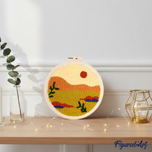 Laden Sie das Bild in den Galerie-Viewer, Punch Needle Goldene Wüste