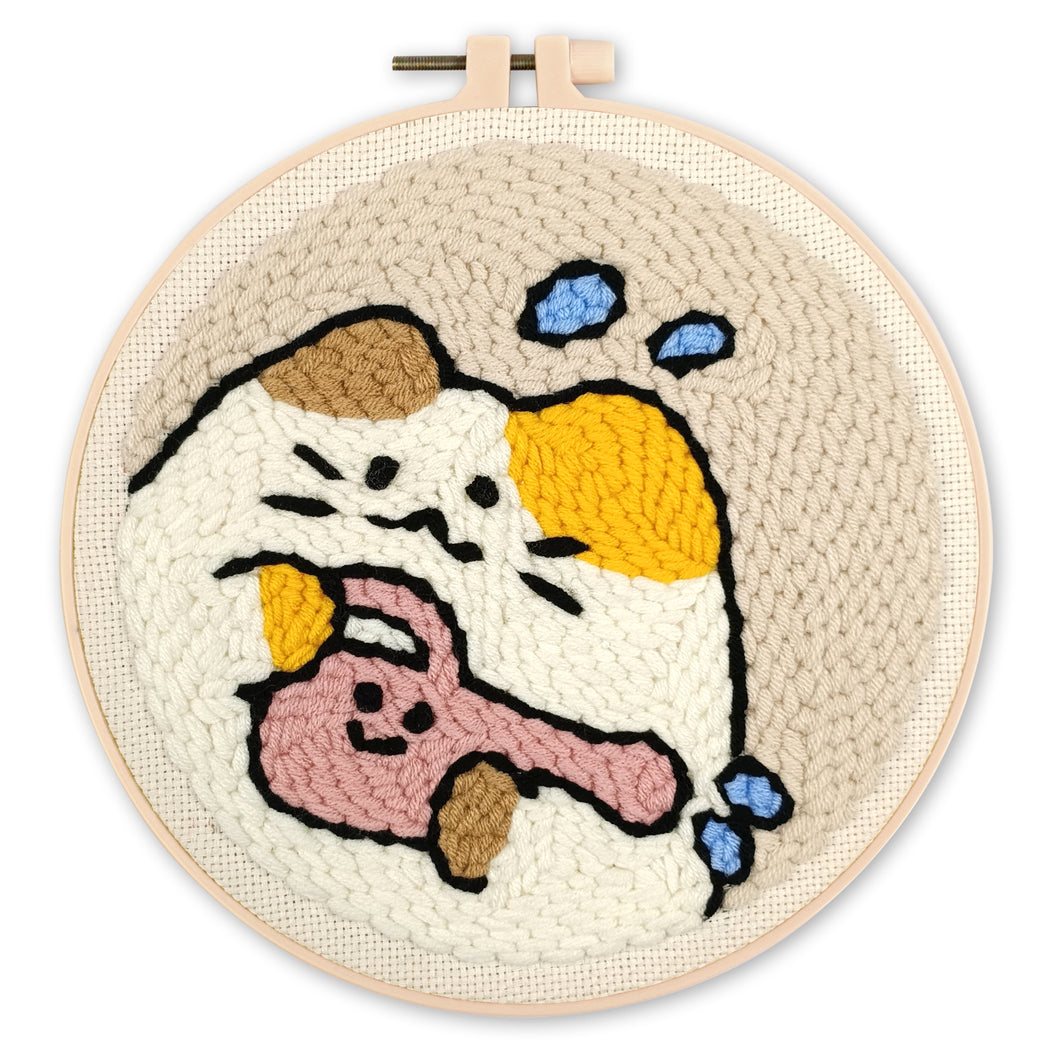 Punch Needle set Gärtnerkatze