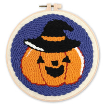 Laden Sie das Bild in den Galerie-Viewer, Punch Needle set Halloween-Kürbis