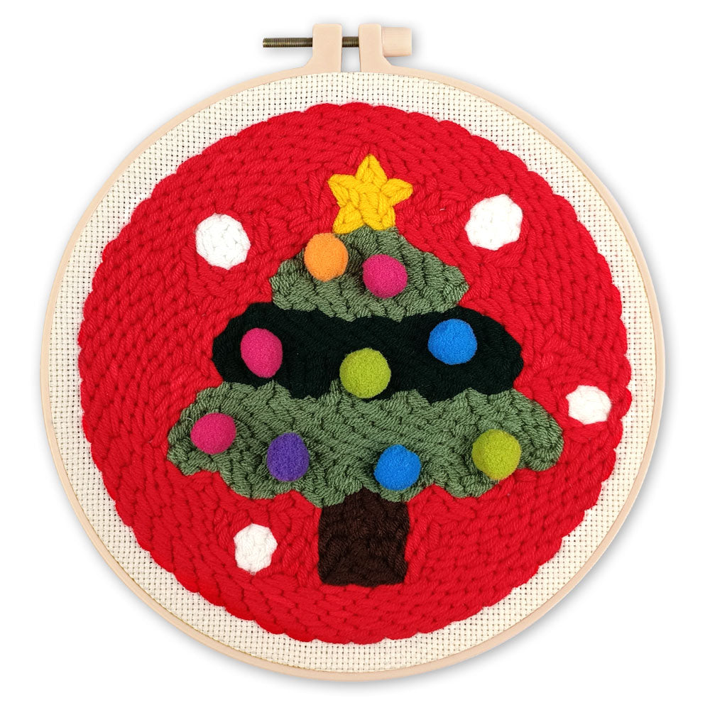 Punch Needle set Weihnachtsbaum 2