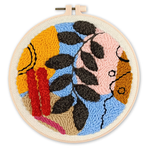 Punch Needle set Botanische Abstraktion 4