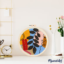 Laden Sie das Bild in den Galerie-Viewer, Punch Needle Botanische Abstraktion 4