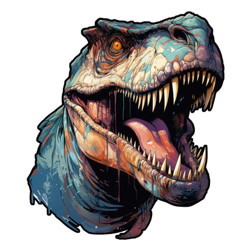 2D Holzpuzzle – Stein Dinosaurier
