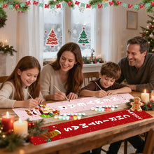 Laden Sie das Bild in den Galerie-Viewer, Malen nach Zahlen DIY Tür Banner - Weihnachtsmann &amp; Rentier