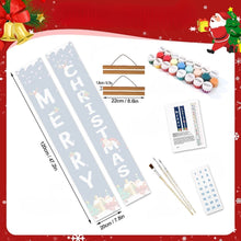 Laden Sie das Bild in den Galerie-Viewer, Malen nach Zahlen DIY Tür Banner - Grüße vom Weihnachtsmann