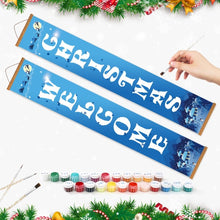 Laden Sie das Bild in den Galerie-Viewer, Malen nach Zahlen DIY Tür Banner - Frostiger Empfang