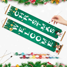 Laden Sie das Bild in den Galerie-Viewer, Malen nach Zahlen DIY Tür Banner - Freude der Saison