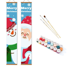 Laden Sie das Bild in den Galerie-Viewer, Malen nach Zahlen DIY Tür Banner - Glücklicher Schneemann