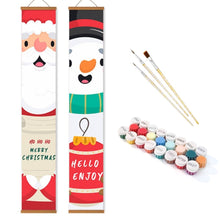Laden Sie das Bild in den Galerie-Viewer, Malen nach Zahlen DIY Tür Banner - Schneemannfreude