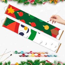 Laden Sie das Bild in den Galerie-Viewer, Malen nach Zahlen DIY Tür Banner - Lächelnder Schneemann