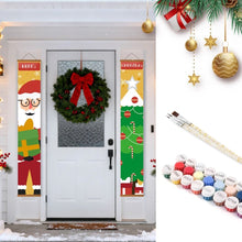 Laden Sie das Bild in den Galerie-Viewer, Malen nach Zahlen DIY Tür Banner - Weihnachtsbaum Magie Figured'Art